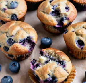 Read more about the article Healthy Blueberry Protein Muffins